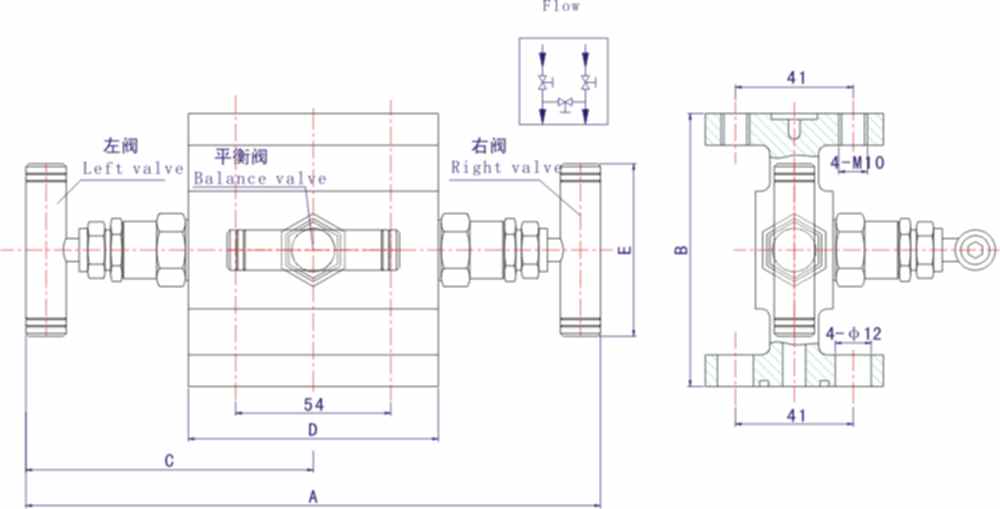 1151双法兰式三阀组