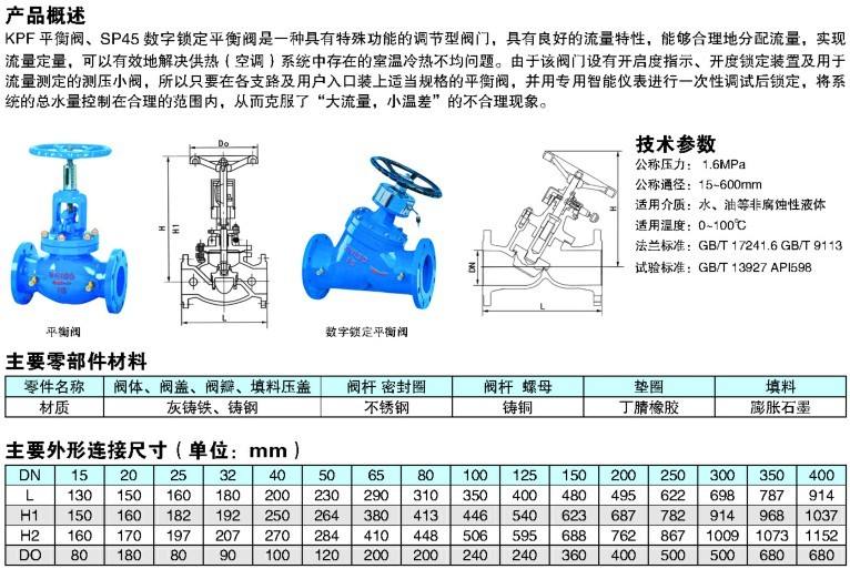 数字平衡阀型号